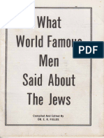 What World Famous Men Said About The Jews