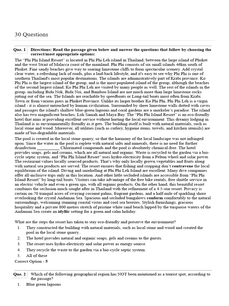 IBPS PO Prelims Memory Based Test 15th Oct 2022 Shift 1 English | PDF ...