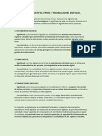 Documentos, Firma y Transacciones Digitales.