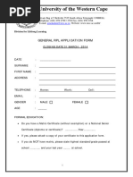 NWU PR02 Form for WIL Registration | PDF | Distance Education | Learning