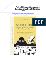 Articles of Faith Religion Secularism and The Indian Supreme Court Ronojoy Sen Full Chapter