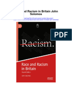 Race and Racism in Britain John Solomos All Chapter