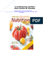 Wardlaws Contemporary Nutrition Tenth Edition Gordon M Wardlaw All Chapter