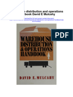 Warehouse Distribution and Operations Handbook David E Mulcahy All Chapter