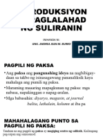 Introduksiyon at Paglalahad NG Suliranin