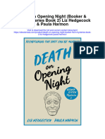 Death On Opening Night Booker Fitch Mysteries Book 2 Liz Hedgecock Paula Harmon Full Chapter