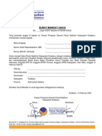 Dapil 4. Surat Mandat Saksi TPS Partai NasDem Kotabaru