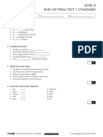 Thk2e BrE L0 End of Term Standard Test 1