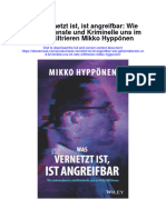 Was Vernetzt Ist Ist Angreifbar Wie Geheimdienste Und Kriminelle Uns Im Netz Infiltrieren Mikko Hypponen All Chapter