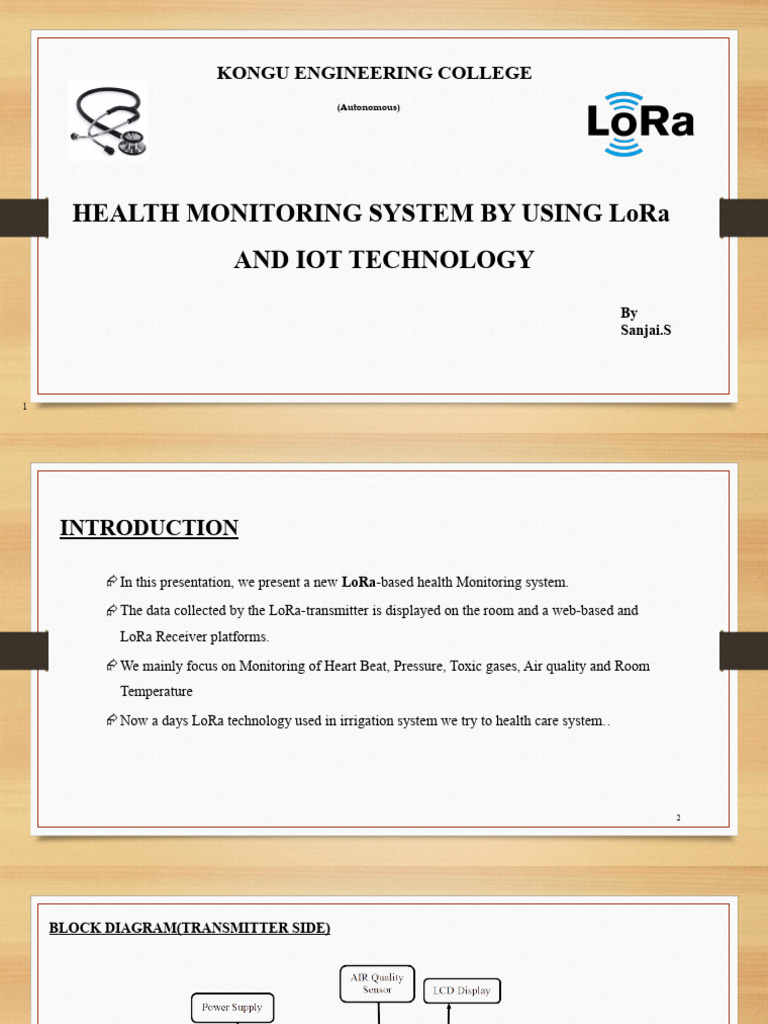 LoRa-Based Health Monitoring System | PDF | Power Supply | Sensor