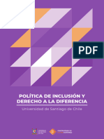 Politica Inclusión y Derecho A La Diferencia - USACH