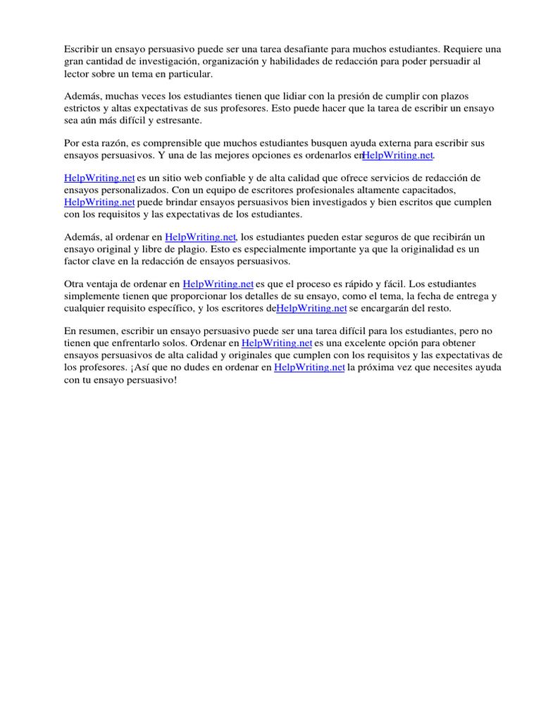 Ejemplos de ensayos persuasivos para estudiantes pdf scribd websites