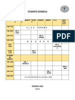 Students' Schedule