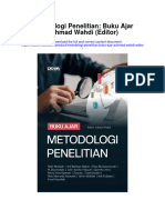 Metodologi Penelitian Buku Ajar Achmad Wahdi Editor Full Chapter