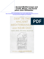 Debt in The Ancient Mediterranean and Near East Credit Money and Social Obligation John Weisweiler Full Chapter