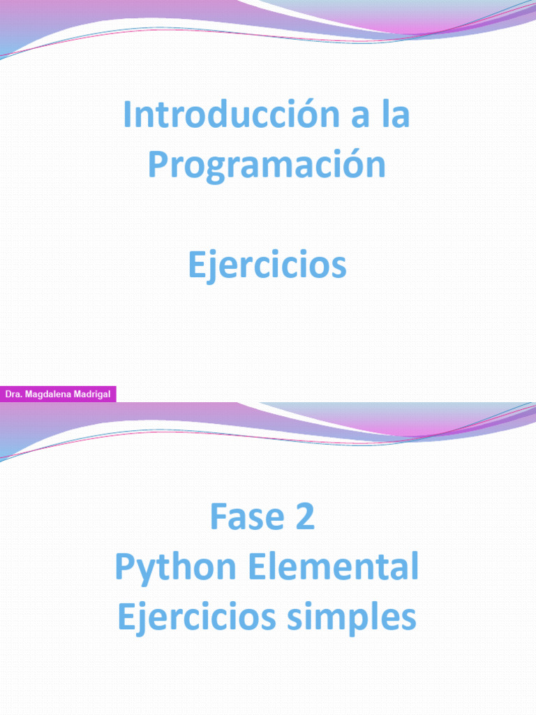 Ejercicios Básicos de Programación en Python | PDF