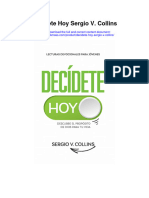 Download Decidete Hoy Sergio V Collins full chapter