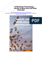 Download Chaos And Nonlinear Psychology Keys To Creativity In Mind And Life Shan Guisinger full chapter