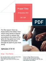 Prayer Time - November 19 2023