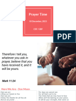 Prayer Time - December 03 2023