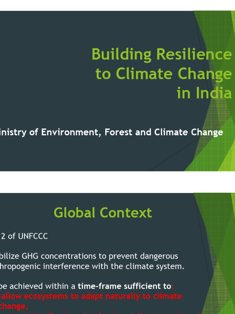Rev Building Climate Resilience In India 9 2 Dr Rr Rashmi Pdf