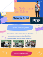 Hidup Sederhana Dan Ikhlas