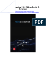 Microeconomics 11Th Edition David C Colander Full Chapter