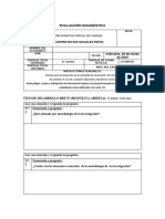 Evaluación Diagnóstica PSP702 Plataforma