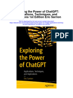 Download Exploring The Power Of Chatgpt Applications Techniques And Implications 1St Edition Eric Sarrion full chapter