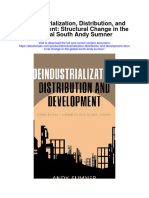 Deindustrialization Distribution and Development Structural Change in The Global South Andy Sumner Full Chapter