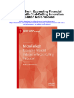Download Microfintech Expanding Financial Inclusion With Cost Cutting Innovation 1St Edition Moro Visconti full chapter