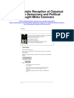 Download The Hellenistic Reception Of Classical Athenian Democracy And Political Thought Mirko Canevaro full chapter