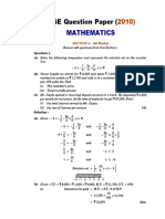 Icse-question-paper Solved Maths 2010