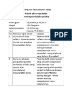 Kesimpulan Kesepakatan Kelas