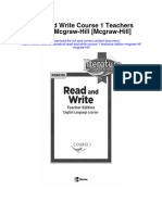 Read and Write Course 1 Teachers Edition Mcgraw Hill Mcgraw Hill All Chapter