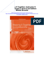 Download Weaving It Together Instructor S Manual Books 3 And 4 3Rd Edition Milada Broukal all chapter