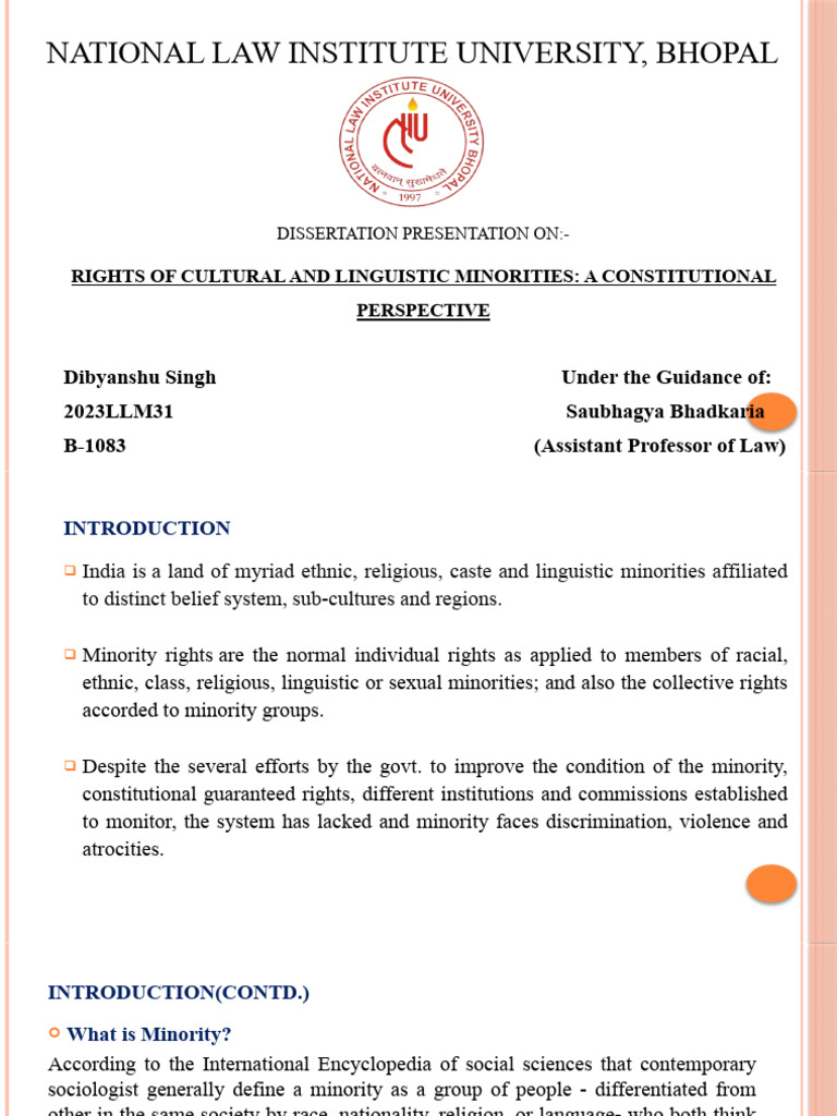Minority Rights in India: A Legal Analysis | PDF | Minority Group ...