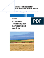 Extraction Techniques For Environmental Analysis John R Dean Full Chapter