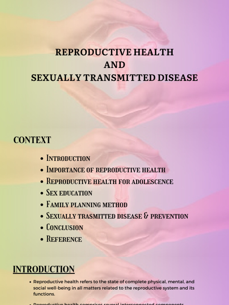 Reproductive Health & STDs Overview | PDF | Sexually Transmitted ...