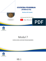 Modul 7 Statistika Pendidikan - Distribusi Khi Kuadrat