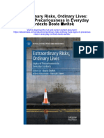 Extraordinary Risks Ordinary Lives Logics of Precariousness in Everyday Contexts Beata Switek Full Chapter