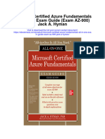 Download Microsoft Certified Azure Fundamentals All In One Exam Guide Exam Az 900 Jack A Hyman full chapter