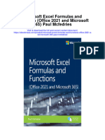 Download Microsoft Excel Formulas And Functions Office 2021 And Microsoft 365 Paul Mcfedries full chapter