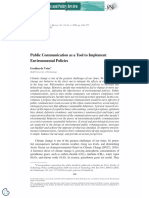 Public Communication As A Tool To Implement Environmental Policies