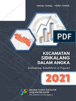 Kecamatan Sidikalang Dalam Angka 2021