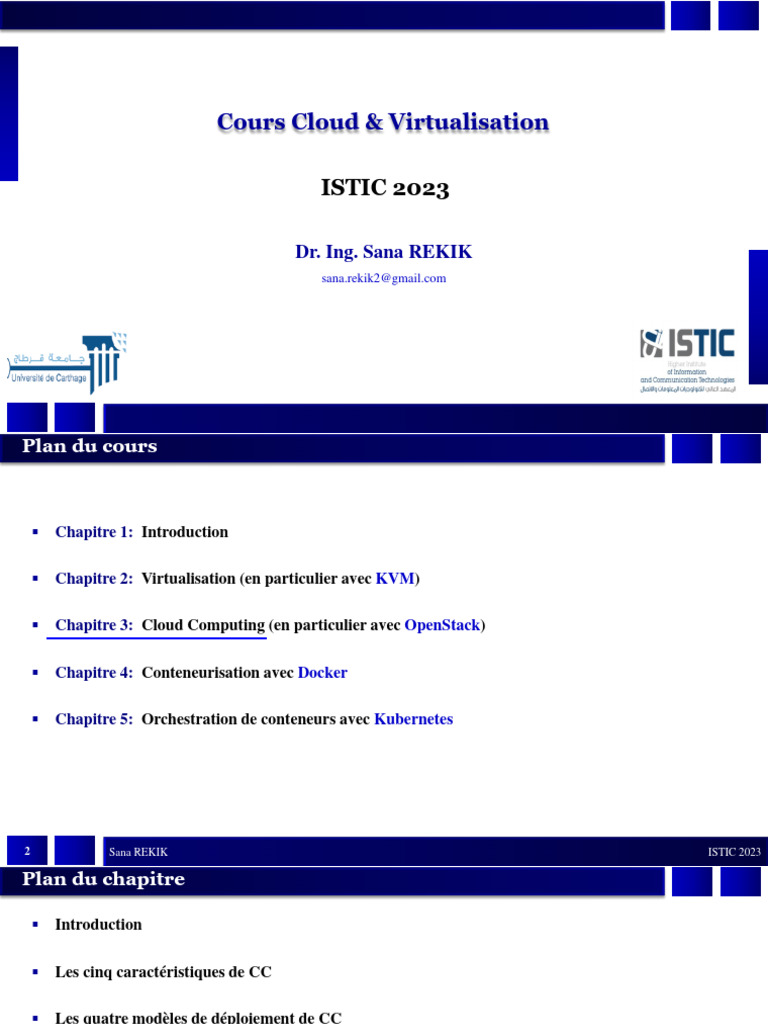 Cours sur Cloud et Virtualisation 2023 | PDF | Cloud computing ...