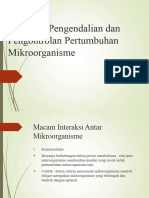 INTERAKSI, PENGENDALIA DAN PENGONTROLAN MIKROORGANISME (Idk2)