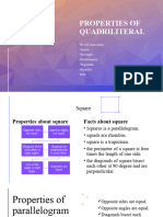 Properties of quadriliteral