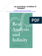 Real Analysis and Infinity 1St Edition H Sedaghat All Chapter
