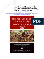 Middle Kingdom and Empire of The Rising Sun Sino Japanese Relations Past and Present Dreyer Full Chapter